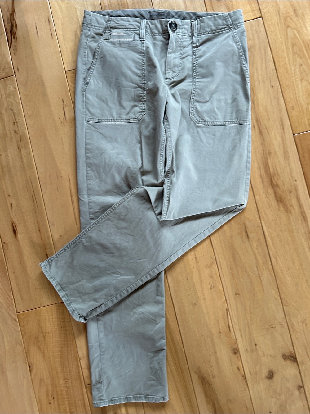 Banana Republic Light Gray Utility Chino Pants
